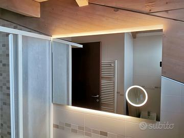 Specchio da Bagno con Specchio cosmetico