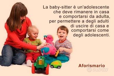 Donna italiana si offre come baby sitter