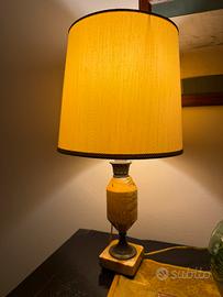 Antico abat-jour con base in marmo