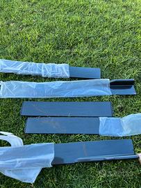 Minigonne laterali universali ABS effetto carbonio