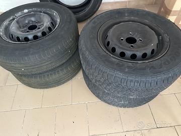 4 Cerchi / Ruote in Ferro 13" - Alfa Romeo 75