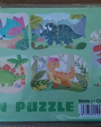 Set di puzzle per bambini con dinosauri