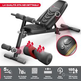 Panca allenamento palestra multifunzione 8 in 1