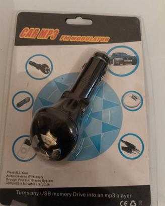 Trasmettitore FM Auto USB AUX - Nuovo Sigillato