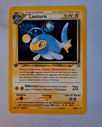 Carta Pokémon  Lanturn - Prima Edizione