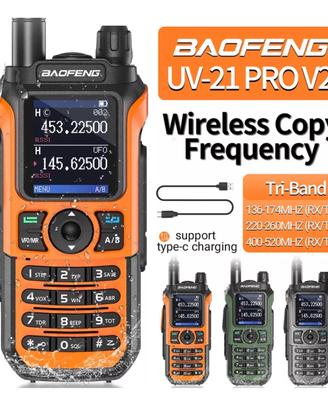 Walkie Talkie Trasmittente BaoFeng UV-21 PRO V2