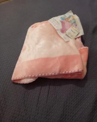 coperta in ciniglia x lettino con sbarre 