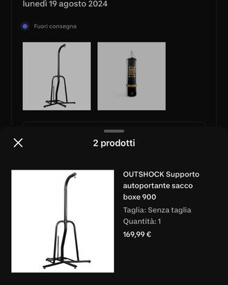 Sacco boxe leone con stand