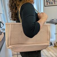 borsa Liu Jo rosa chiaro e oro 