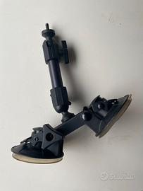 Supporto a doppia ventosa snodato x fotocamera