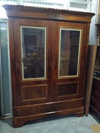 libreria in radica di noce