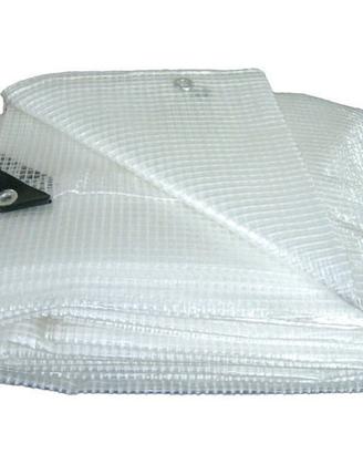 Telo telone occhiellato pvc retinato bianco copert