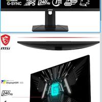 MSI G274QPX Monitor gaming 27” 240hz 1ms