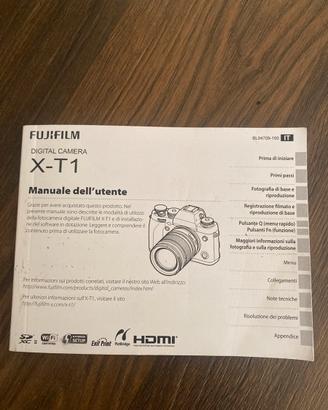 Fujifilm X-T1 Manuale Originale Italiano