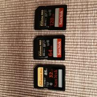 SanDisk Extreme PRO 128, 64 e 32GB