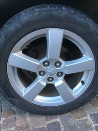 Cerchi lega mitsubishi 225/55r18con gomme termiche