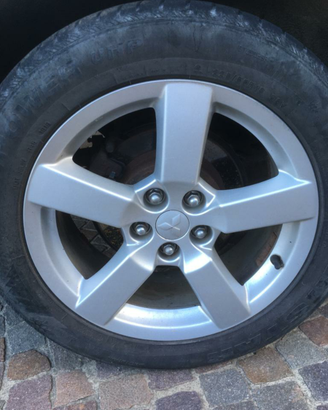 Cerchi lega mitsubishi 225/55r18con gomme termiche