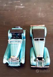 Coppia Modellini Auto d'Epoca die-cast