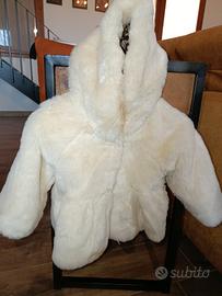 cappottino in pelliccia Monnalisa bebè 