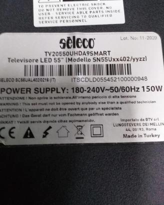 Barre led retroilluminazione tv seleco 