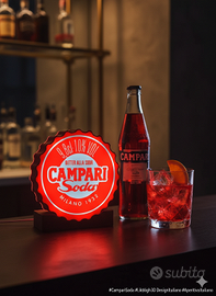 Lampada LED Campari Soda – Lightbox 3D Artigianale