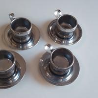4 TAZZINE TAZZE ACCIAIO RIVADOSSI
