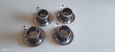4 TAZZINE TAZZE ACCIAIO RIVADOSSI