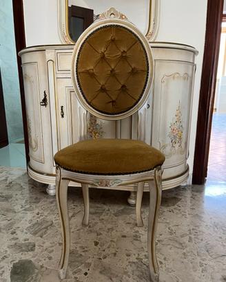 Sedia vintage stile classico barocco
