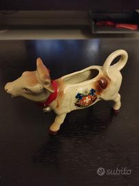 lattiera Svizzera vintage in ceramica 