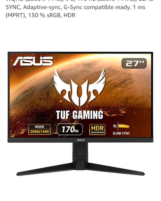 asus vg27aql1a monitor gaming 27 pollici 2k qhd