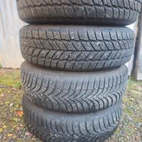 pneumatici invernali 165/70-14 + cerchi fiat 