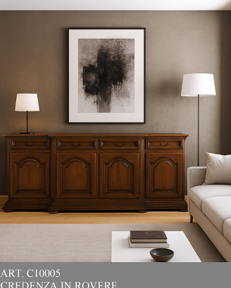Credenza in legno massello di rovere