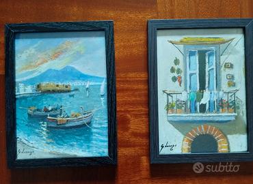 Giuseppe Luongo - Marina napoletana e Vecchio balc