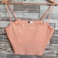 CROP TOP DIVIDED H&M TG. L ROSA PESCO