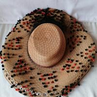 Cappello donna paglia epoca anni 50/60