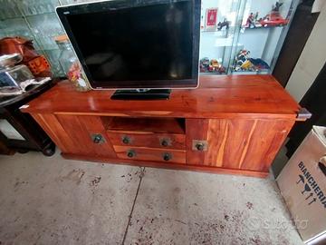 Credenza in legno teak colore miele 180 cm