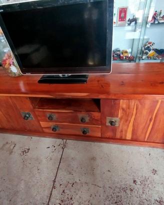 Credenza in legno teak colore miele 180 cm