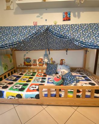 Letto montessoriano a capanna 90x190