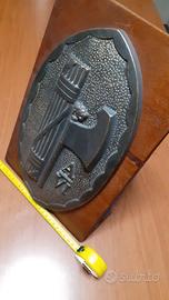 Placca bronzo con Fascio Littorio anno 1936