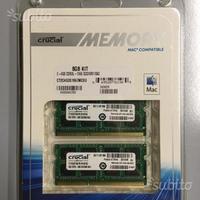 Memorie RAM Crucial 8GB (NUOVE)