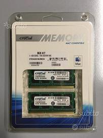 Memorie RAM Crucial 8GB (NUOVE)