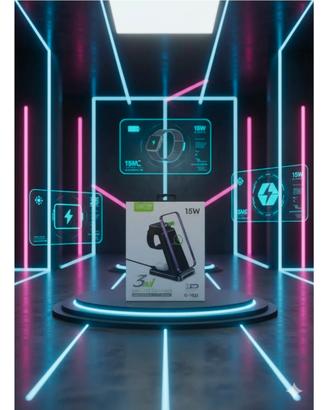 di ricarica wireless pieghevole veloce 2 in 1 verd