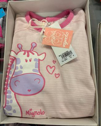 Pigiamone in cotone leggero per bimba di  12 mesi