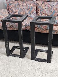 Coppia supporti diffusori in ferro robusti