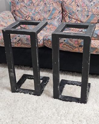 Coppia supporti diffusori in ferro robusti