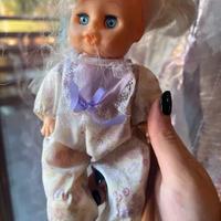 Bambola Vintage Anni '80 / '90 - Bimba con Tuta Fl