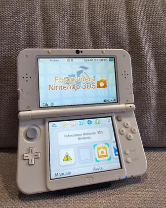 New Nintendo 3DS XL bianco DUAL IPS + caricatore 