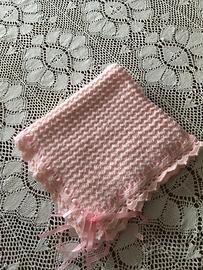 Copertina di lana rosa