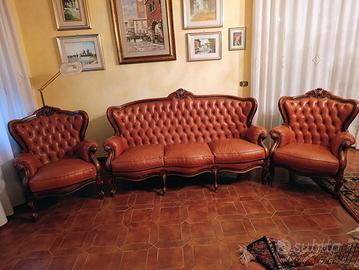 Soggiorno completo in legno massello 