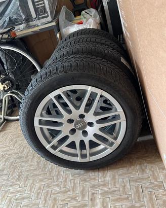 4 CERCHI COPIA AUDI 16" + TERMICHE PIRELLI 195/50